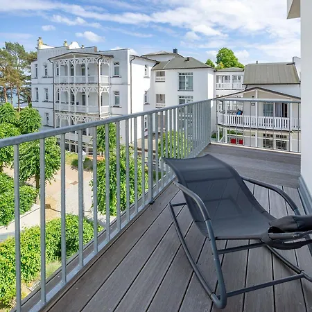 Апартаменты Strandhaus Seeblick - Wg16 Mit Meerblick Остзебад Бинц